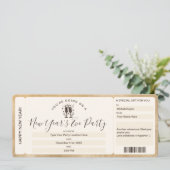 Party-Gutschein für Überraschungsfahrkarten Silves Einladung (Stehend Vorderseite)