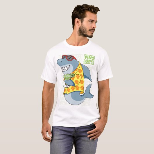 Party-Haifisch T-Shirt (Vorne ganz)