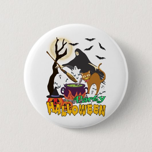 Party Halloween Button (Vorderseite)