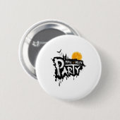 Party halloween  button (Vorne & Hinten)