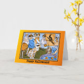 Party Halloween Card Karte (Gelbe Blume)