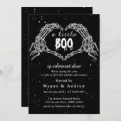 Party Halloween in Herzform Einladung (Vorne/Hinten)