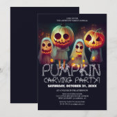 Party Halloween Spooky Einladung (Vorne/Hinten)