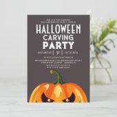 Party Halloween Spooky Einladung (Stehend Vorderseite)