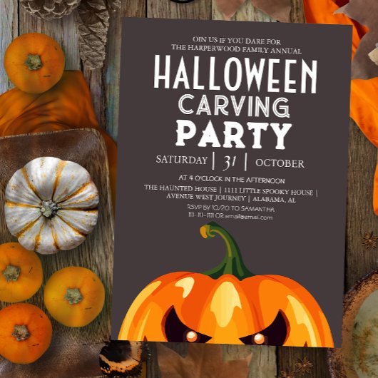 Party Halloween Spooky Einladung