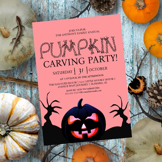 Party Halloween Spooky Einladung