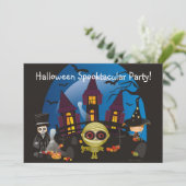 Party Halloweens Spooktacular! Einladung (Stehend Vorderseite)