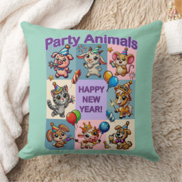 Party "Happy New Year" Kissen