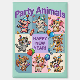 Party "Happy New Year" Magnet