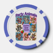 Party "Happy New Year" Pokerchips (Rückseite)