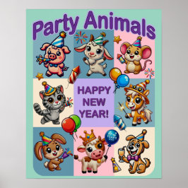 Party "Happy New Year" Poster