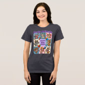 Party "Happy New Year" Tri-Blend Shirt (Vorderseite voll)