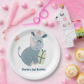 Party, Happy Rhino mit Geschenk Pappteller (Party)