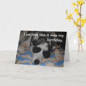 Party Hard Birthday Card Karte (Gelbe Blume)