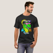 Party-harter Dinosaurier T-Rex T-Shirt (Vorne ganz)