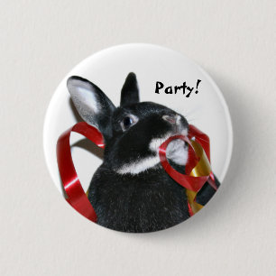 Party-Häschen Button