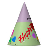 Party Hat Heart Balloons Personalisiert Partyhütchen (Links)