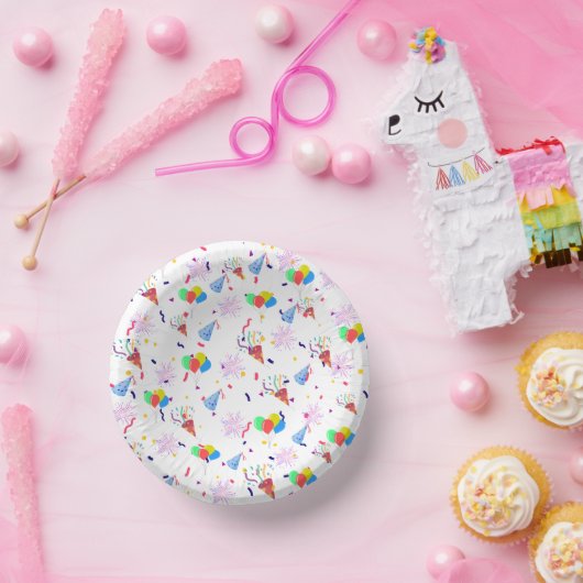 Party Hat Paper Plate Pappteller (Party)