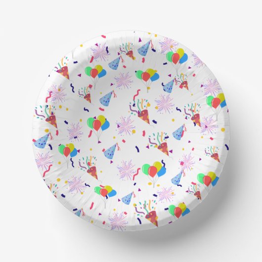 Party Hat Paper Plate Pappteller (Vorderseite)