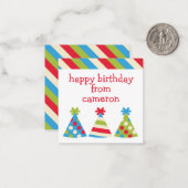Party hat Personalisierte Geschenkkarten Mitteilungskarte (Vorderseite/Rückseite Beispiel)