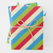 Party Hat Polka Dots Stripte Geschenktücher Geschenkpapier Set (Beispiel)