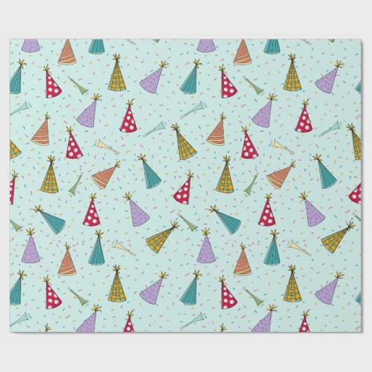 Party HAT Wrapping Paper Geschenkpapier (Flach)
