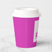 Party hat zwei Farben, rosa weiß Pappbecher (Rechts)