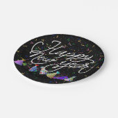 Party Hats and Confetti New Years Pappteller (Schrägansicht)