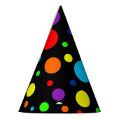 Party-Hats aus schwarzem Regenbogen Partyhütchen (Links)