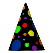 Party-Hats aus schwarzem Regenbogen Partyhütchen (Rechts)