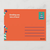 Party Hats Birthday Postkarte (Rückseite)