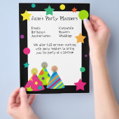 Party Hats Flyer (Hand)