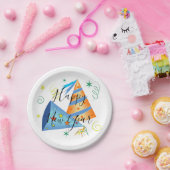 Party Hats und Confetti Pappteller (Party)