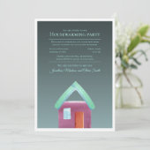 Party Haus Erwärmung neue Zuhause Einladung (Stehend Vorderseite)