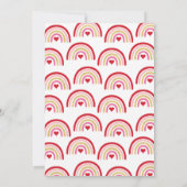 Party Hearty Boho Rainbow Valentine Birthday Einladung (Rückseite)