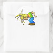 Party "Heavy Metal Mosh Pit Head Banger" Tier Runder Aufkleber (Tasche)