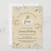 Party Herbst Kindergeburtstag Einladung (Vorderseite)