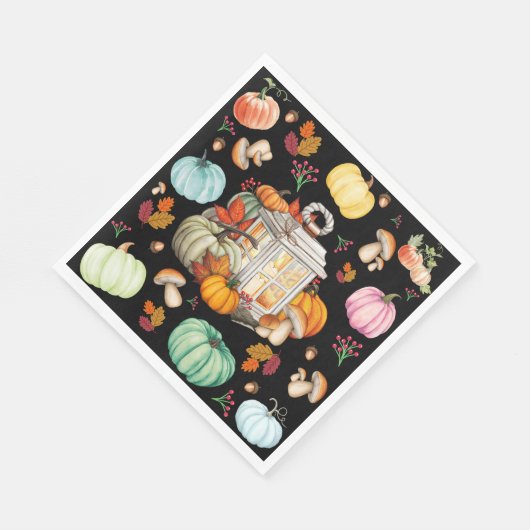 Party Herbst Serviette (Ecke)