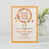 Party Herbstwärmung Erntedank Einladung (Stehend Vorderseite)