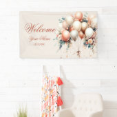 Party Herzlich willkommen in den farbenfrohen weiß Banner (Insitu)