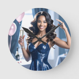 Party Herzlichen Glückwunsch Runde Wanduhr