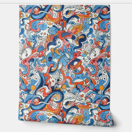 Party Hintergrund farbenfrohe handgezeichnet Doodl Tapete