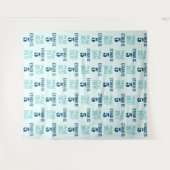 Party Hintergrund Schritt und wiederholen Junge Ge Wandteppich (Vorderseite (Horizontal))