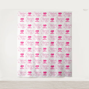 Party-Hintergrund Step und Repeat *50 und Fabelhaf Wandteppich