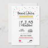 Party Hochzeit Einladung (Rückseite)