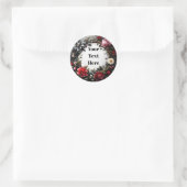 Party/Hochzeiten mit individuell anpassbaren Blume Runder Aufkleber (Tasche)