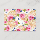 Party Hochzeitsregisterkarte für Blumenkohl Begleitkarte (Rückseite)