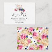 Party Hochzeitsregisterkarte für Blumenkohl Begleitkarte (Vorne/Hinten)