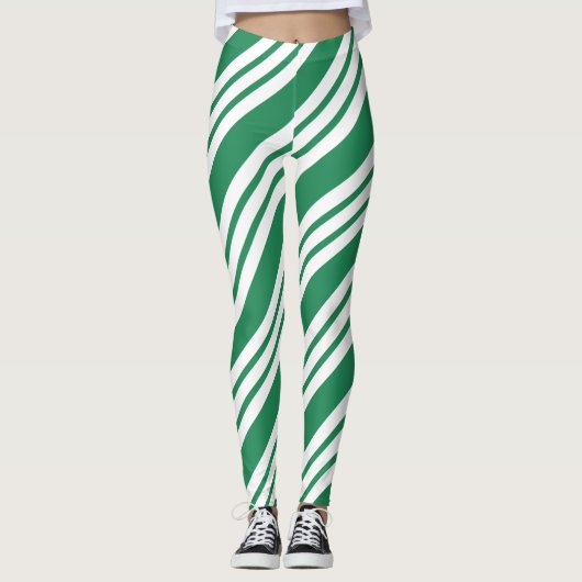 Party Holiday Candy Cane Leggings (Vorderseite)