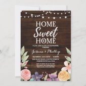 Party Holzbau Rustikal New Zuhause Einladung (Vorderseite)